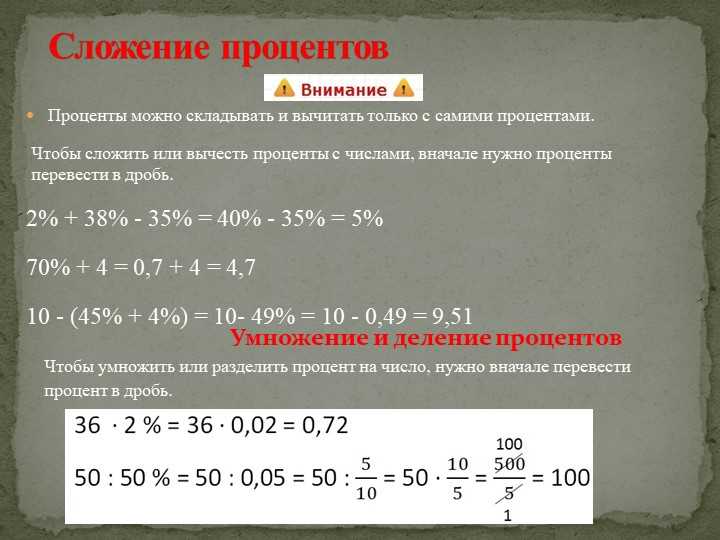 Как перевести процент в обыкновенную дробь