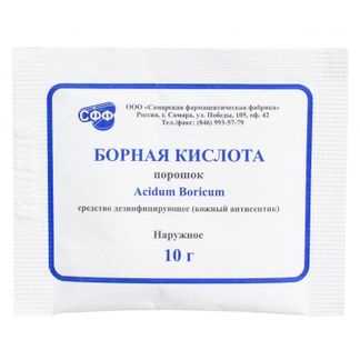 Использование борной кислоты в порошке для лечения укусов насекомых